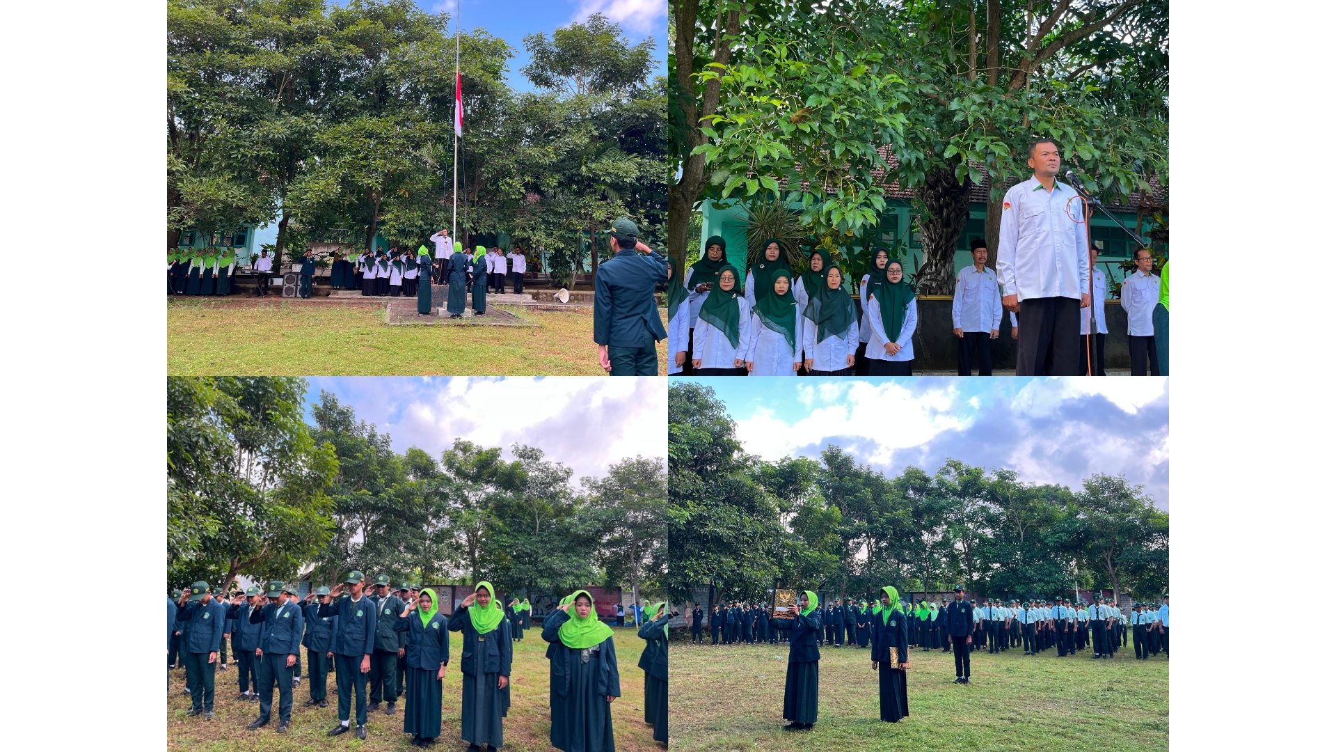 Gelorakan Kedisiplinan & Semangat Nasionalisme melalui Upacara di MTsN 7 Banyuwangi