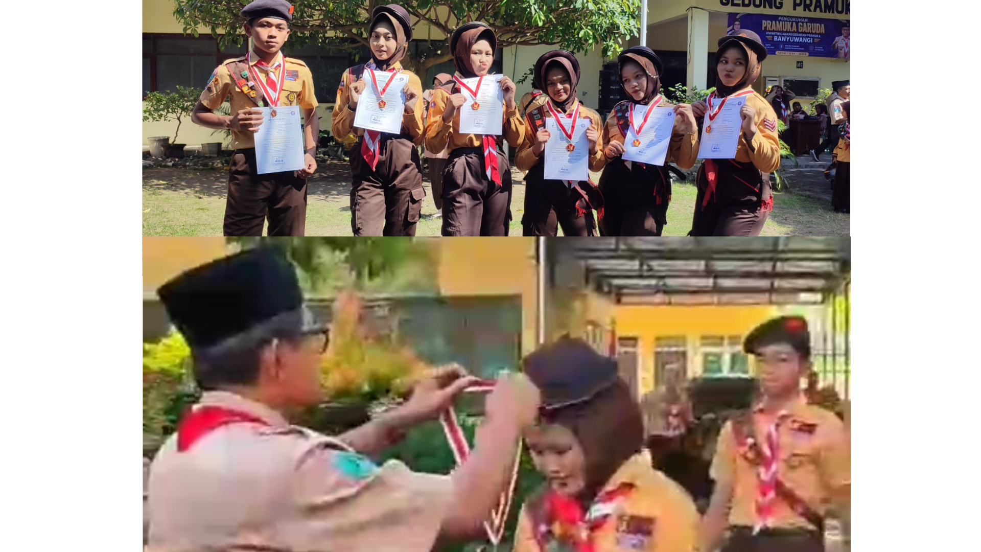 Sukses Enam Anggota Pramuka MTsN 7 Banyuwangi Resmi ikut pelantikan Pramuka Garuda