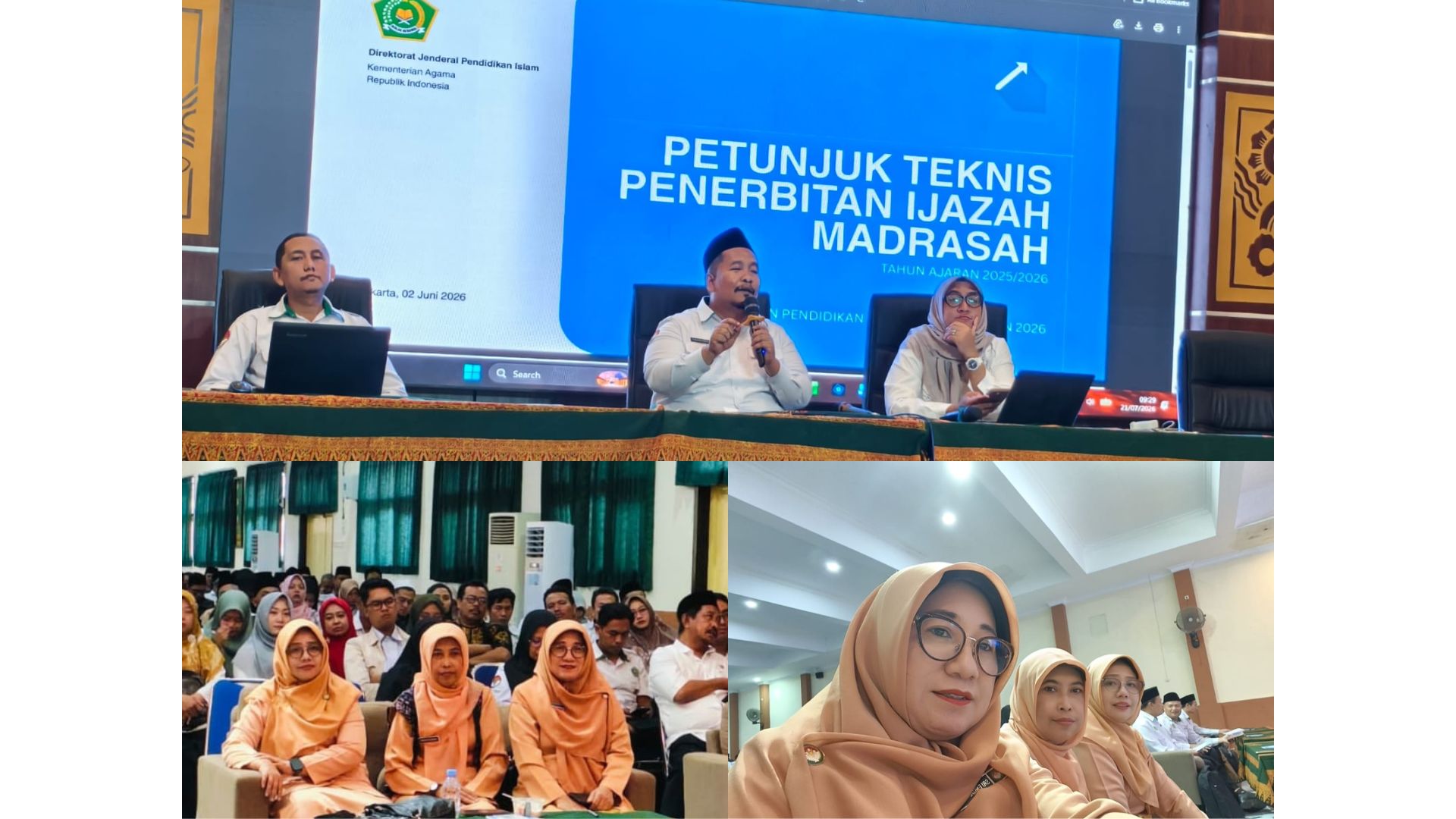 MTsN 7 Banyuwangi Ikuti Sosialisasi Juknis Penerbitan Ijazah dan EMIS GTK di MAN 1 Banyuwangi