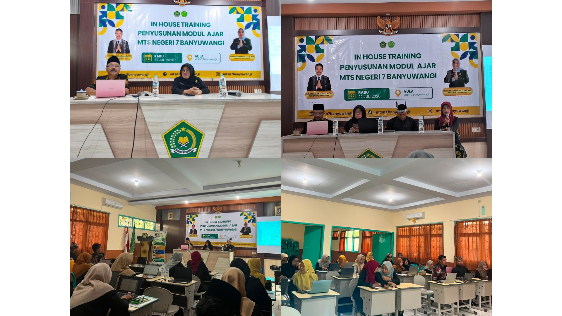 Tingkatkan Kualitas Pembelajaran, MTsN 7 Banyuwangi Gelar In House Training Penyusunan Modul Ajar
