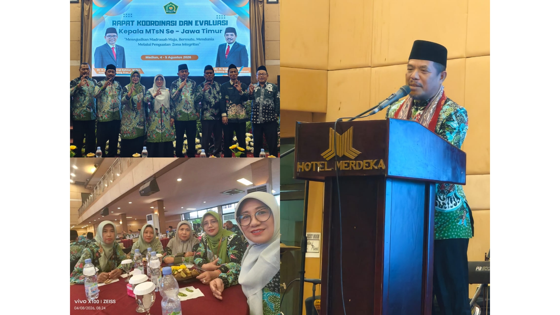 Siap Mendunia, Kepala MTsN 7 Banyuwangi Perkuat Zona Integritas di Rakorev Jatim