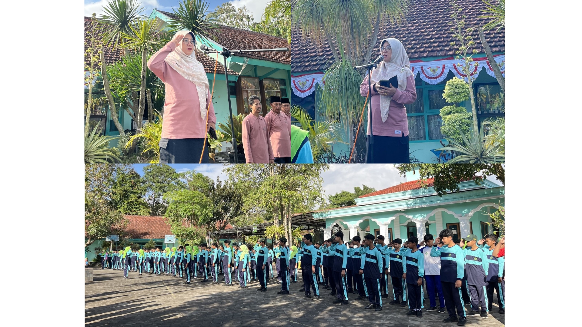 MTsN 7 Banyuwangi Gelar Apel Pagi, Kepala Madrasah Gaungkan Gerakan "Gebermas" untuk Perkuat Nilai Ekoteologi