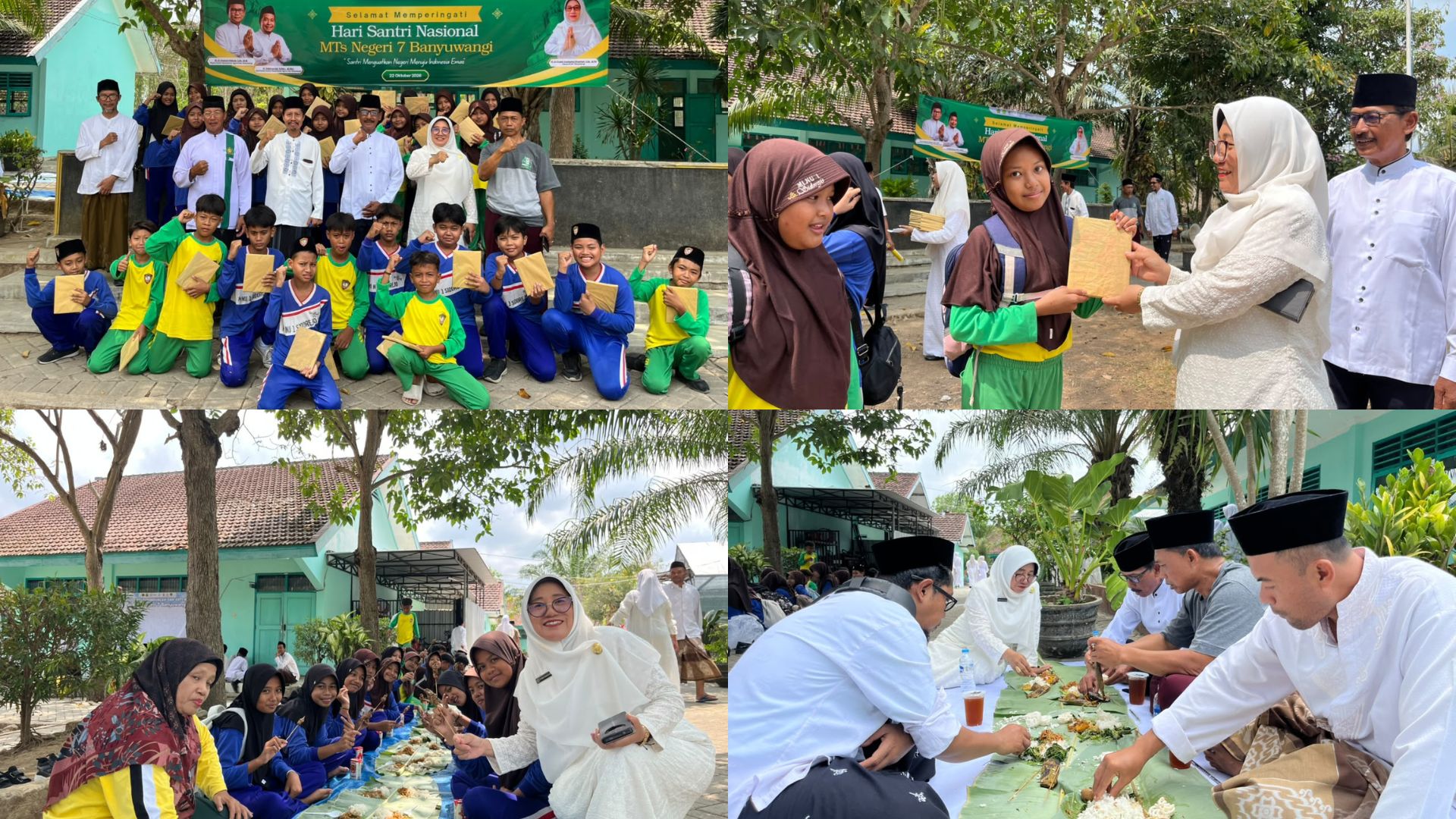 Satu Daun Ribuan Berkah: MTsN 7 Banyuwangi Gelar Syukuran HSN 2026 dengan Makan Bersama Ala Santri