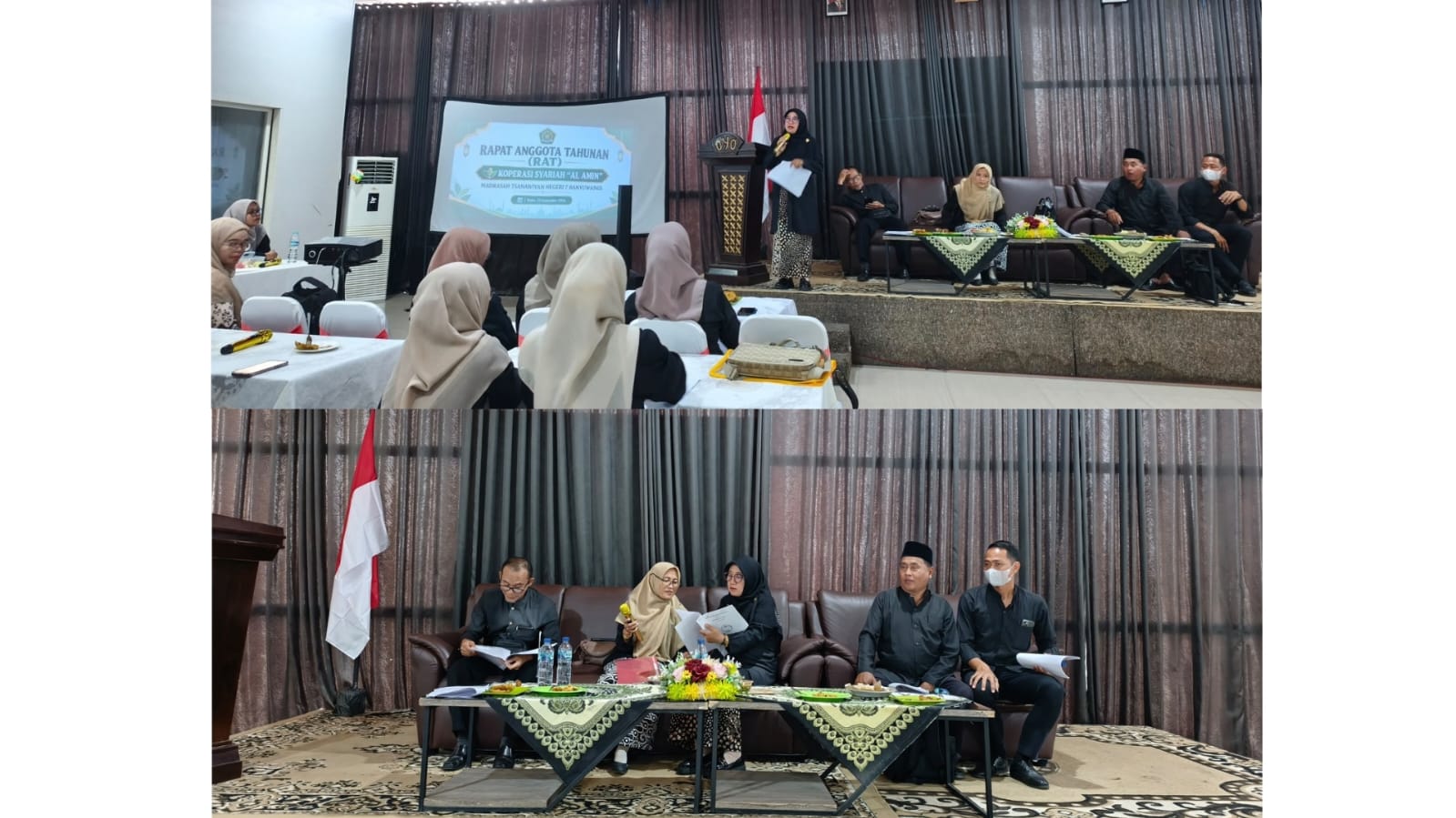 Bersinergi & Transparan, GTK MTsN 7 Banyuwangi Hadiri RAT ke-8 Koperasi Syariah Al Amin