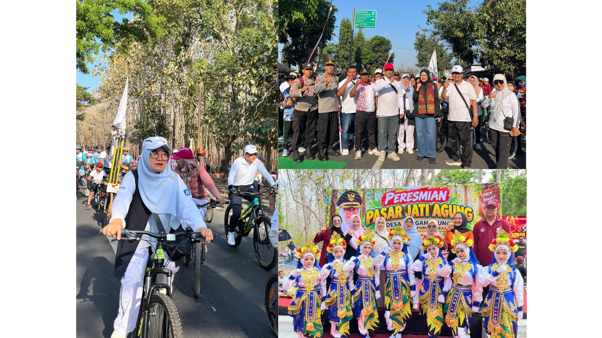 Sinergi dan Kebersamaan, Kepala MTsN 7 Banyuwangi Ikuti Gowes Bareng Bupati di CFD Karetan Glagahagung
