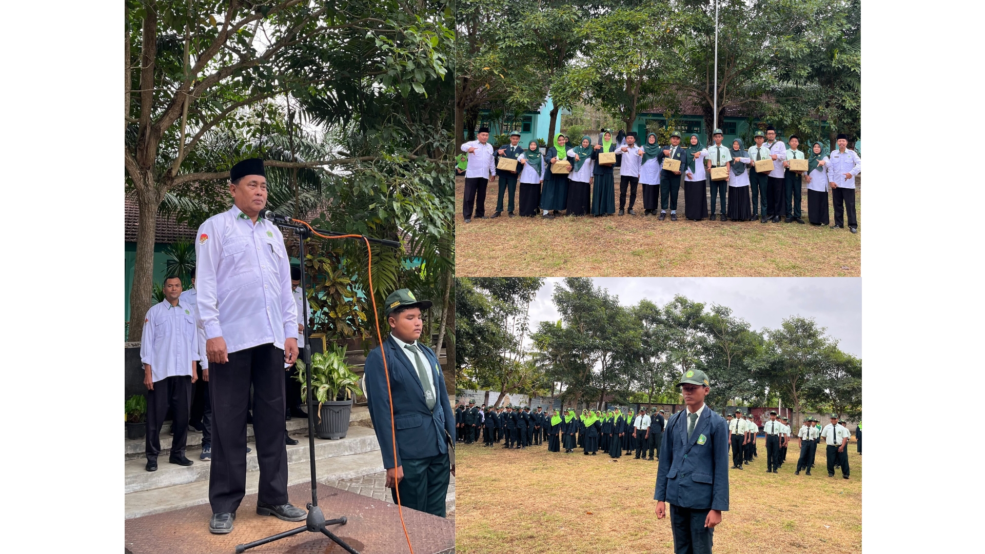 Senin Produktif, Senin Berprestasi, Semangat Membara di Halaman Belakang MTsN 7 Banyuwangi
