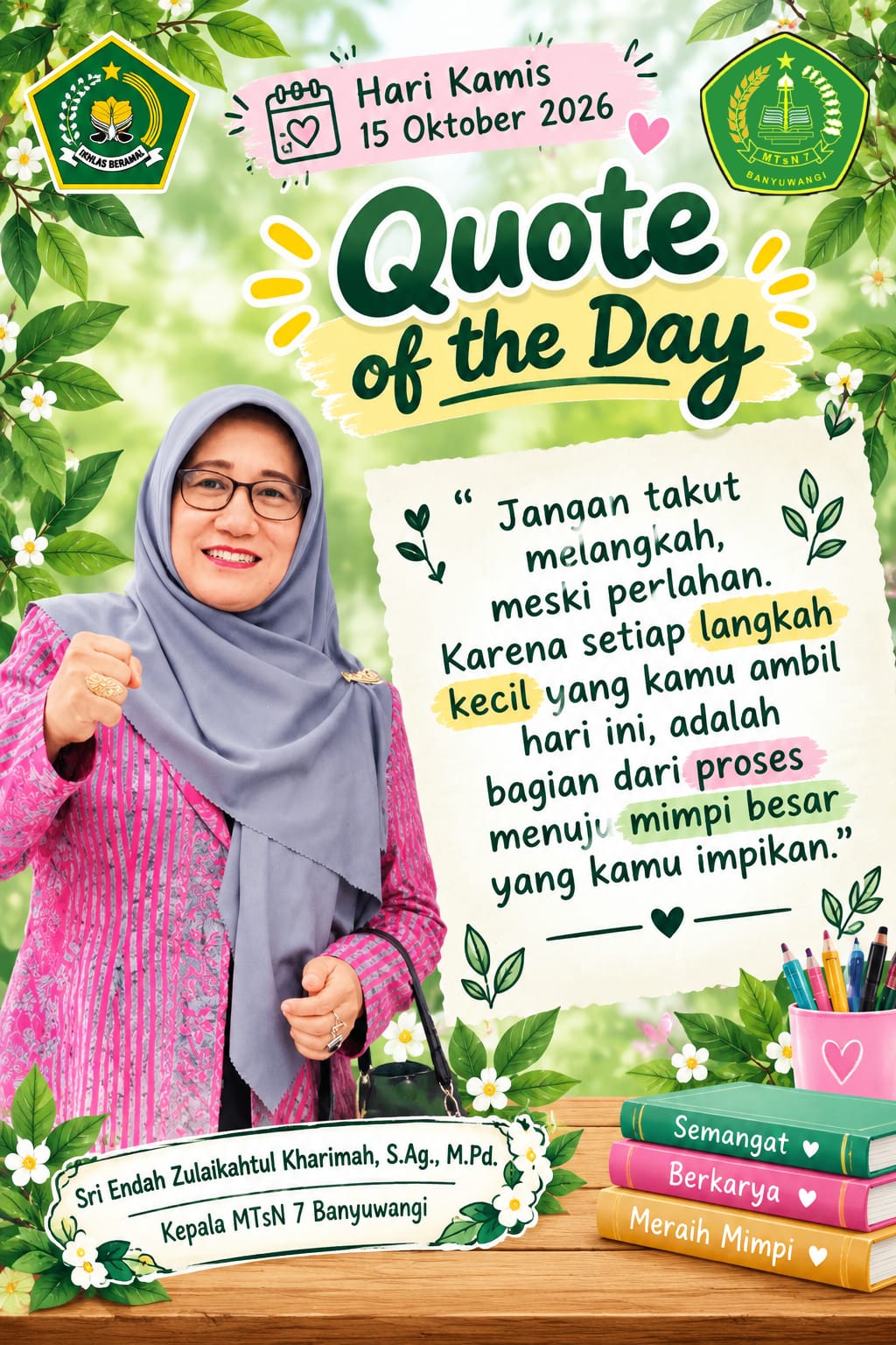Quote of the Day, Kamis 15 Oktober 2026